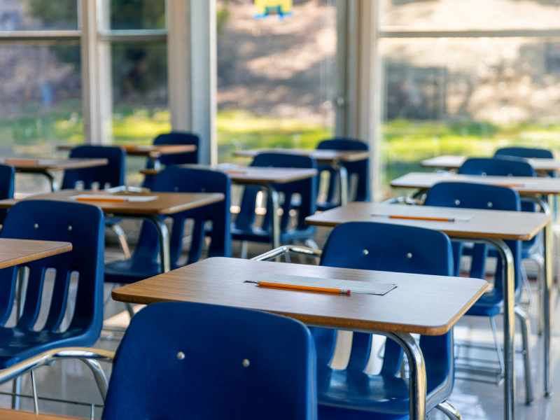 newly cleaned classroom